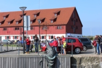 Скульптура призрака в порту Клайпеды