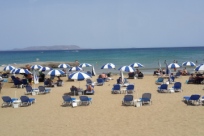 Один из муниципальных пляжей острова Крит, Греция