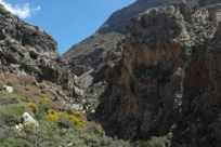 Ущелье Курталиотико или Ущелье Хлопающих  парусов у южного побережья Крита, Греция