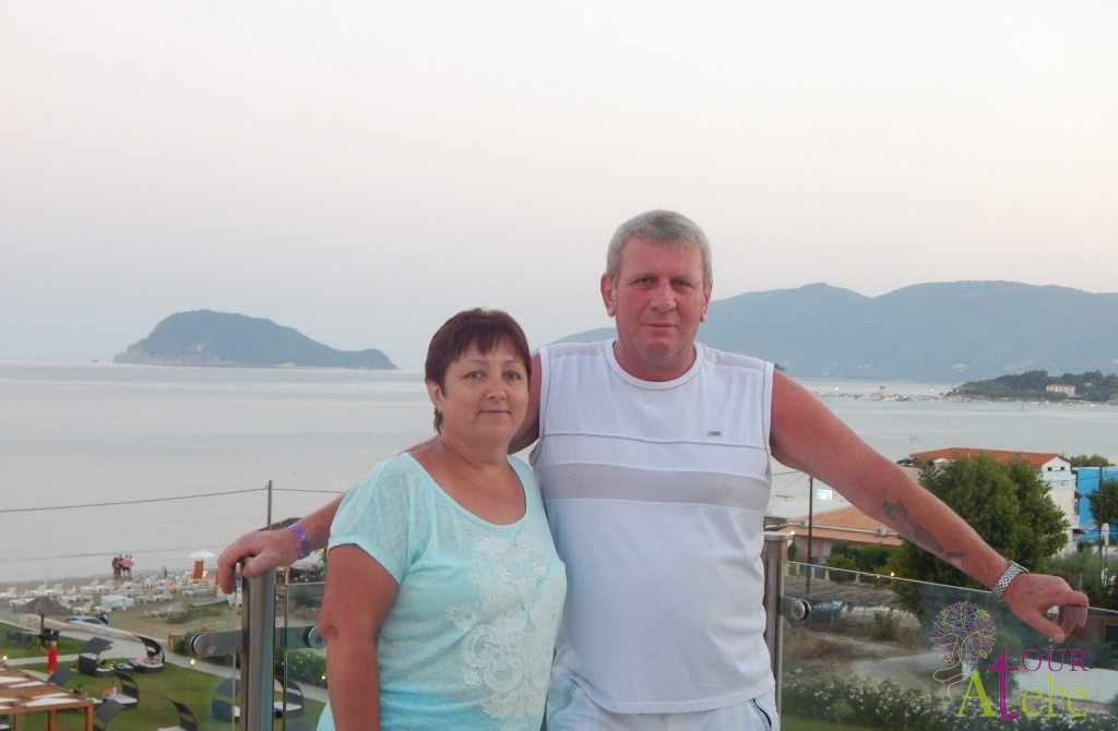 Греция, остров Закинф 2014, Елена и Валерий